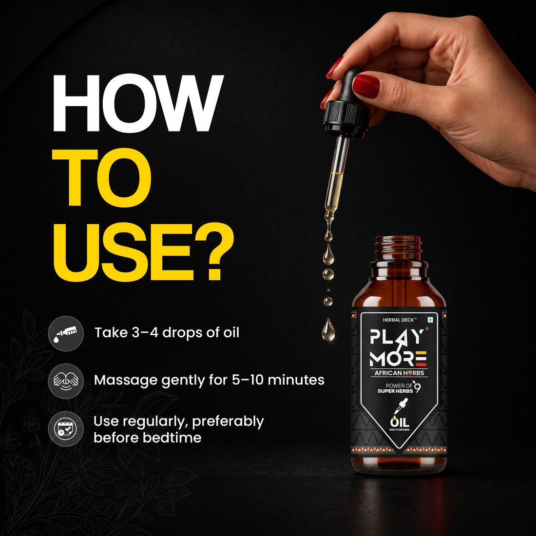 Play More Oil how-to-use graphic